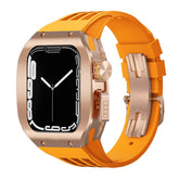 Luxurious Titanium Alloy Case Strap For Apple Watch Series 44/45 mm - Mycasety Mycasety