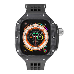 Luxurious Carbon Fiber Case Strap For Apple Watch Ultra 49 mm - Mycasety Mycasety
