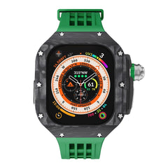 Luxurious Carbon Fiber Case Strap For Apple Watch Ultra 49 mm - Mycasety Mycasety