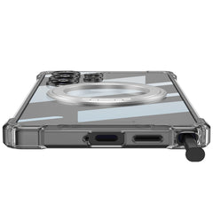 Transparent Shockproof Phone Cover With Magnetic Ring Holder For Galaxy