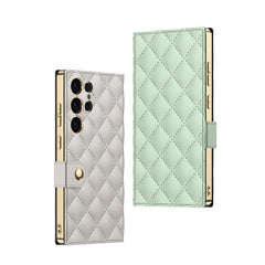 Electroplated Leather Shockproof Cover With Golden Bracelet For Galaxy