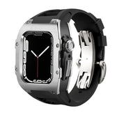 Luxury Metal Case Strap For Apple Watch Series 44/45 mm - Mycasety Mycasety