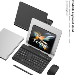 Bluetooth Magnetic Keyboard Metal Bracket For Galaxy Z Fold Series Come With keyboard+Metal Cover+Capacitive Pen+mouse