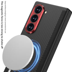 Luxury Magnetic Hinge Carbon Fiber Shockproof Phone Case For Galaxy Z Fold6