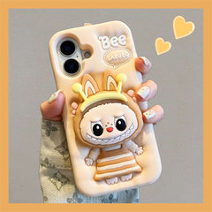 LA~BU~BU Pop Sockets Animal Theme iPhone Cases