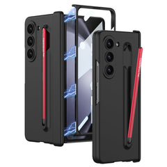 Magnetic Hinge Anti-fall Protective Phone Case With Pen Tray Shell and Film For Samsung Galaxy Z Fold5 - mycasety2023 Mycasety
