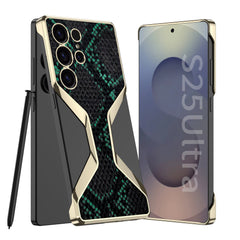Python Pattern Leather Shockproof Phone Case For Galaxy