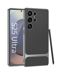 Electroplated Leather Shockproof Phone Case For Galaxy