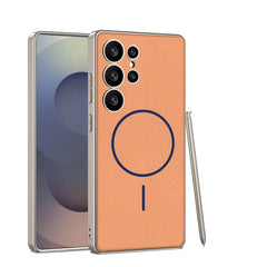 Magnetic Shockproof Phone Case Support Wireless Charge For Galaxy S25 Ultra