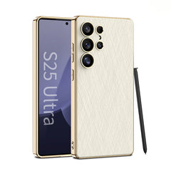 Electroplated Leather Shockproof Phone Case For Galaxy