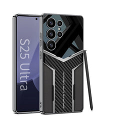 Electroplated Leather Anti-fall Protective Phone Case For Galaxy