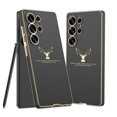 Deer Pattern Leather Shockproof Phone Cover For Galaxy