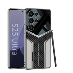 Electroplated Leather Anti-fall Protective Phone Case For Galaxy