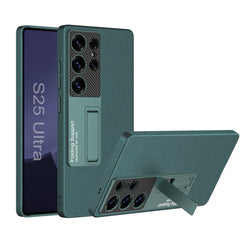 Leather Shockproof Phone Case With Invisible Bracket For Galaxy