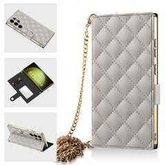 Electroplated Leather Shockproof Cover With Golden Bracelet For Galaxy