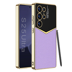 Electroplated Leather Phone Case For Galaxy
