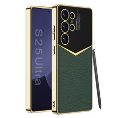 Electroplated Leather Phone Case For Galaxy