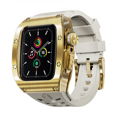 Luxurious Titanium Alloy Case Strap For Apple iWatch 44/45/49 mm - Mycasety Mycasety
