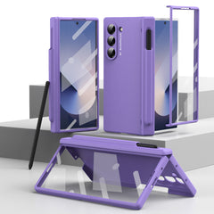 Shockproof Phone Case With Glass Front Film & Stylus For Galaxy Z Fold6
