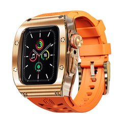 Luxurious Titanium Alloy Case Strap For Apple iWatch 44/45/49 mm - Mycasety Mycasety