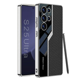 Leather Silver Electroplated Shockproof Phone Case For Galaxy