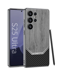 Electroplated Leather Shockproof Phone Case For Galaxy