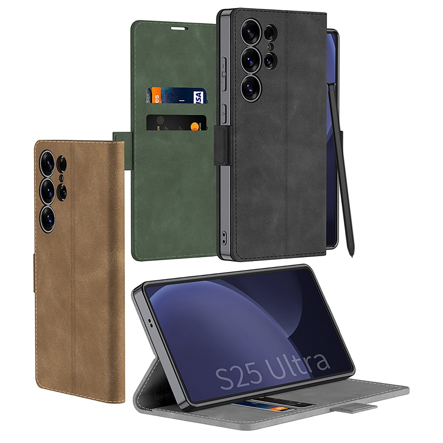 Leather Shockproof Phone Cover For Galaxy