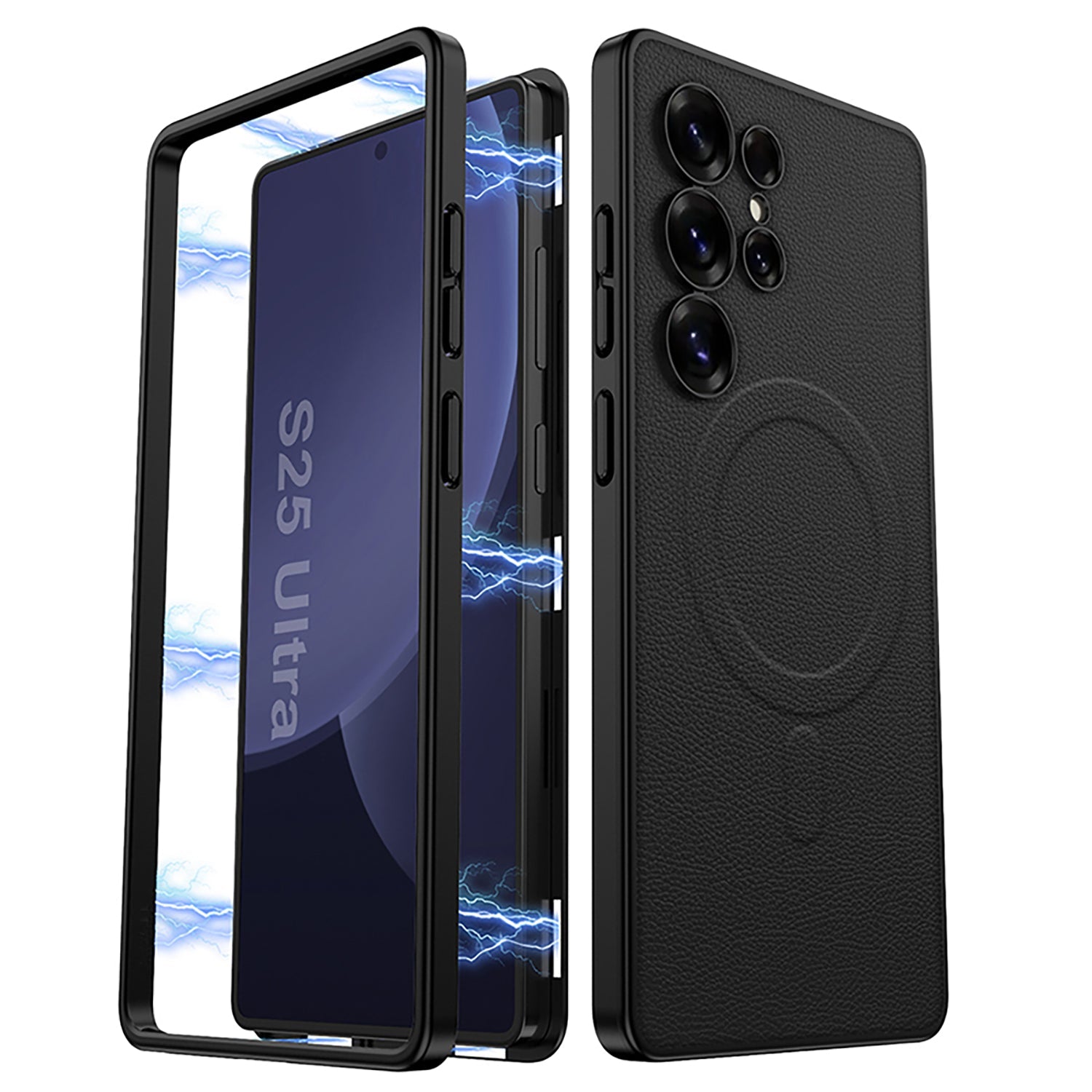 Magnetic 2 in 1 Shockproof Leather Phone Case For Galaxy