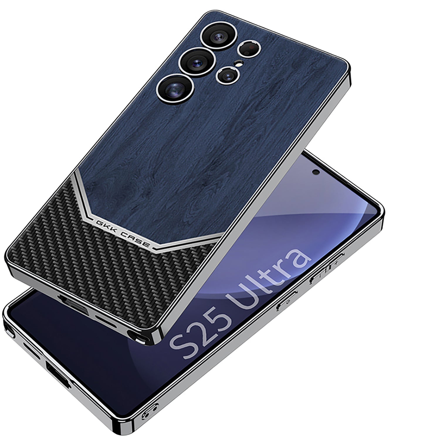 Electroplated Leather Shockproof Phone Case For Galaxy