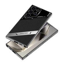 Load image into Gallery viewer, High-End Business Style Electroplated Leather Anti-fall Protective Phone Case For Samsung Galaxy S24 S23 Ultra
