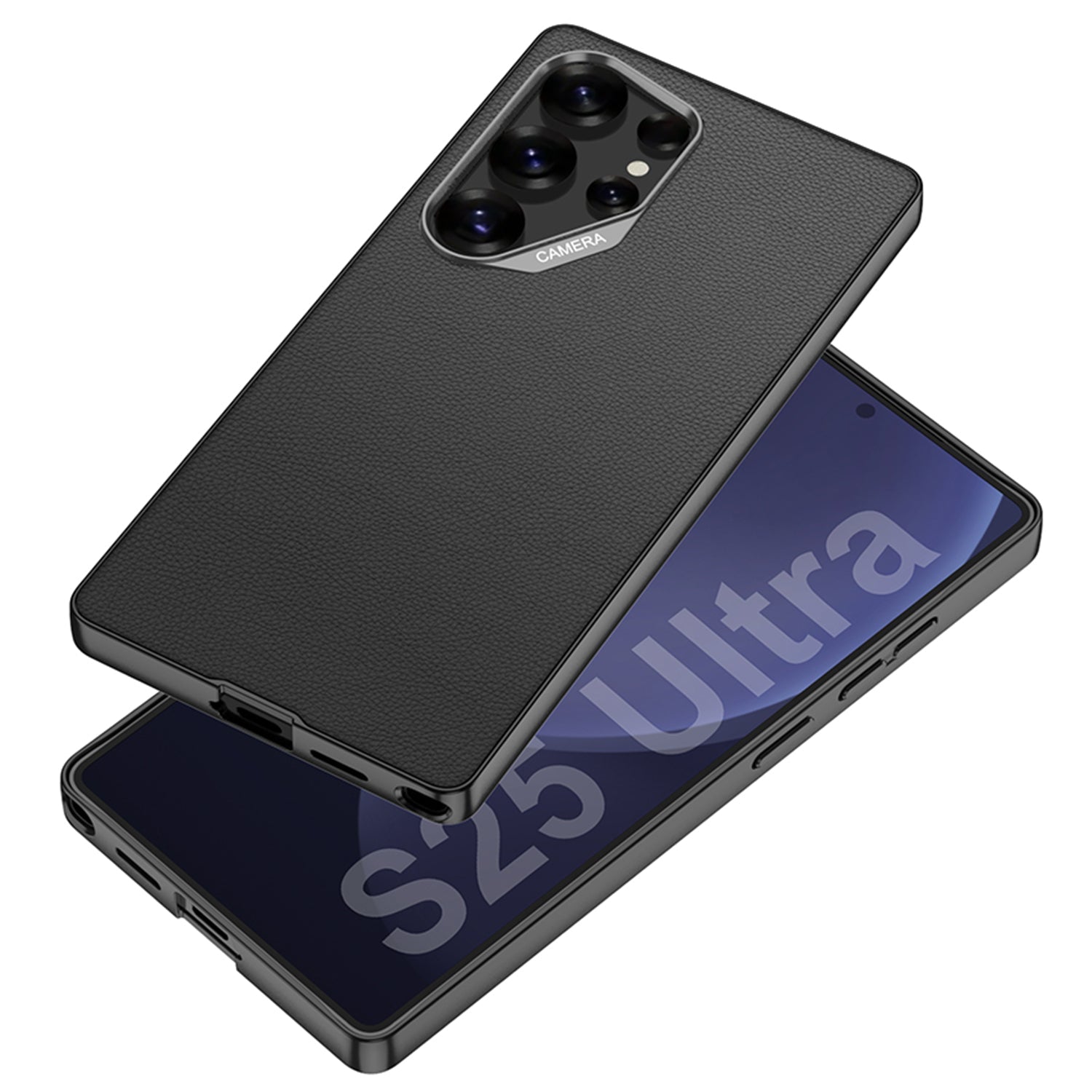 Electroplated Leather Shockproof Phone Case For Galaxy