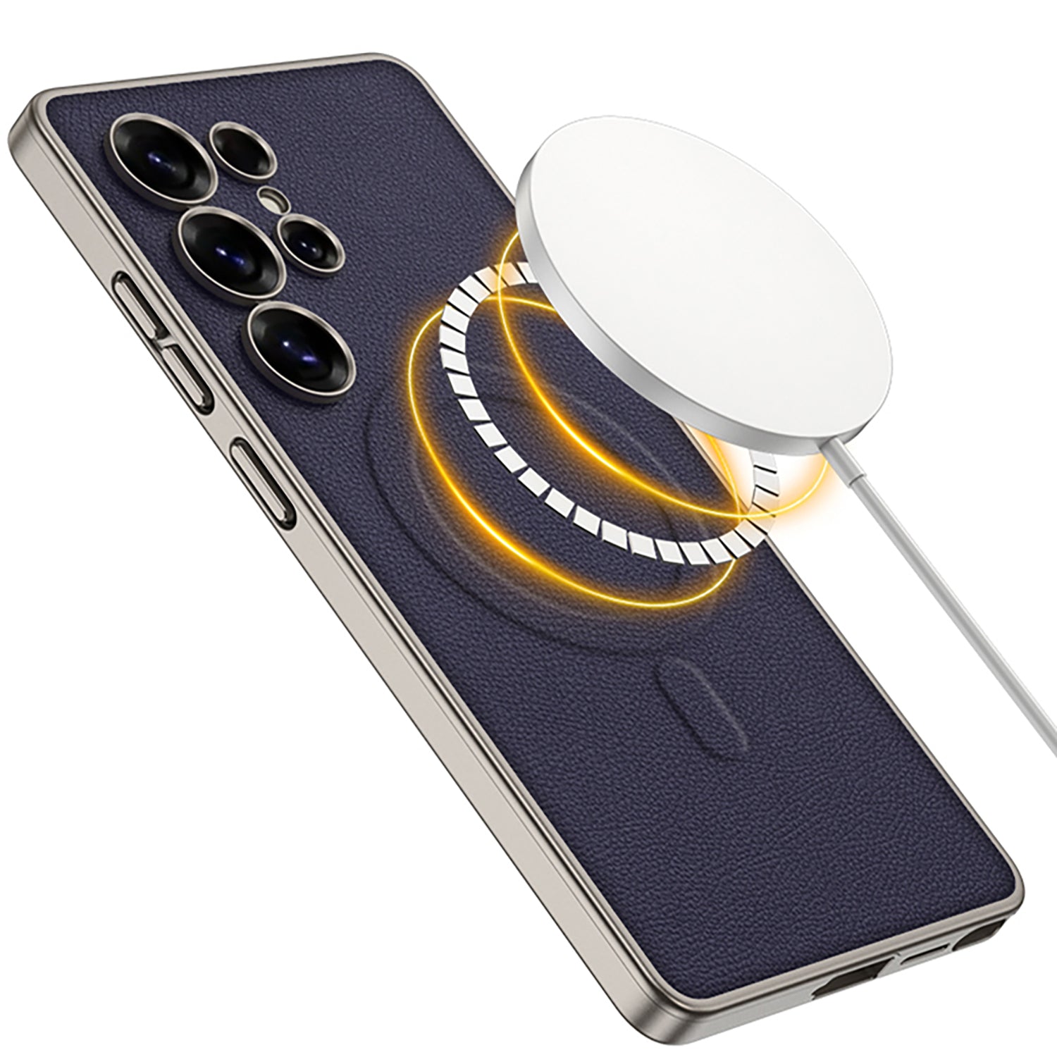 Magnetic 2 in 1 Shockproof Leather Phone Case For Galaxy