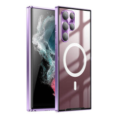 Magnetic Magsafe Metal Case for Samsung Galaxy S24 S23 S22 S21 Ultra Plus Note20 Ultra - Mycasety Mycasety
