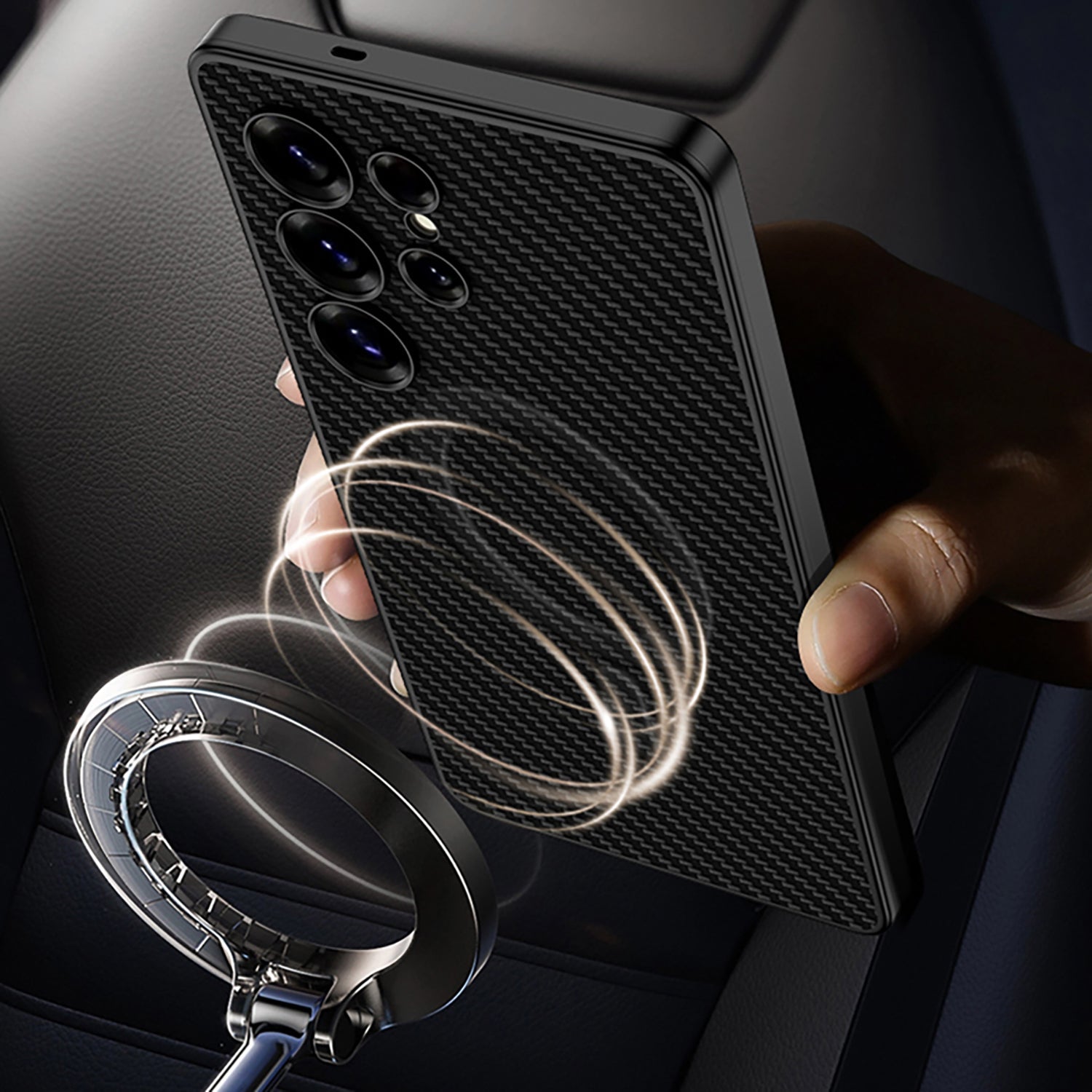 Magnetic 2 in 1 Shockproof Leather Phone Case For Galaxy