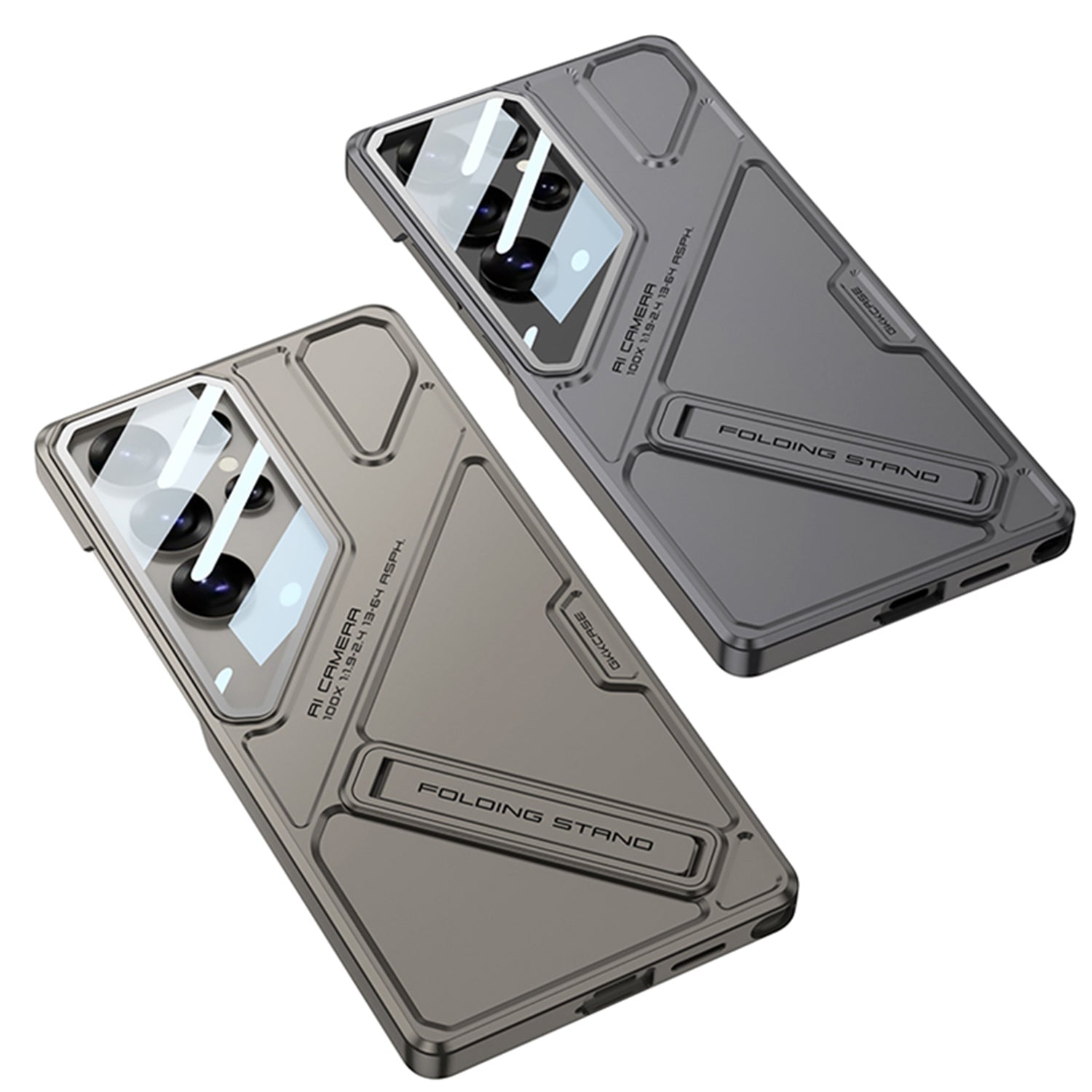 Full Lens Protection Phone Case With Holder For Galaxy