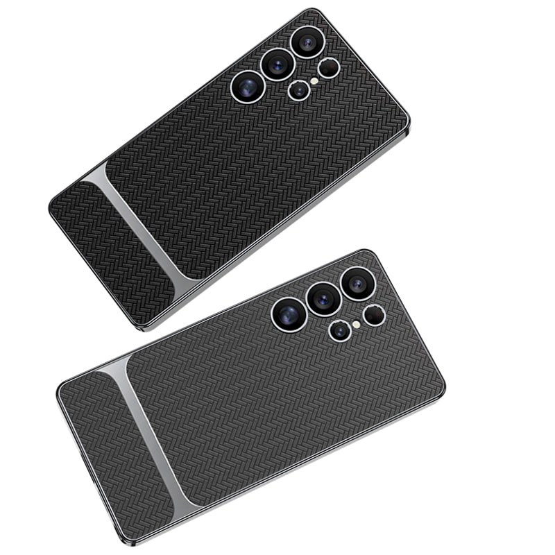 Electroplated Leather Shockproof Phone Case For Galaxy