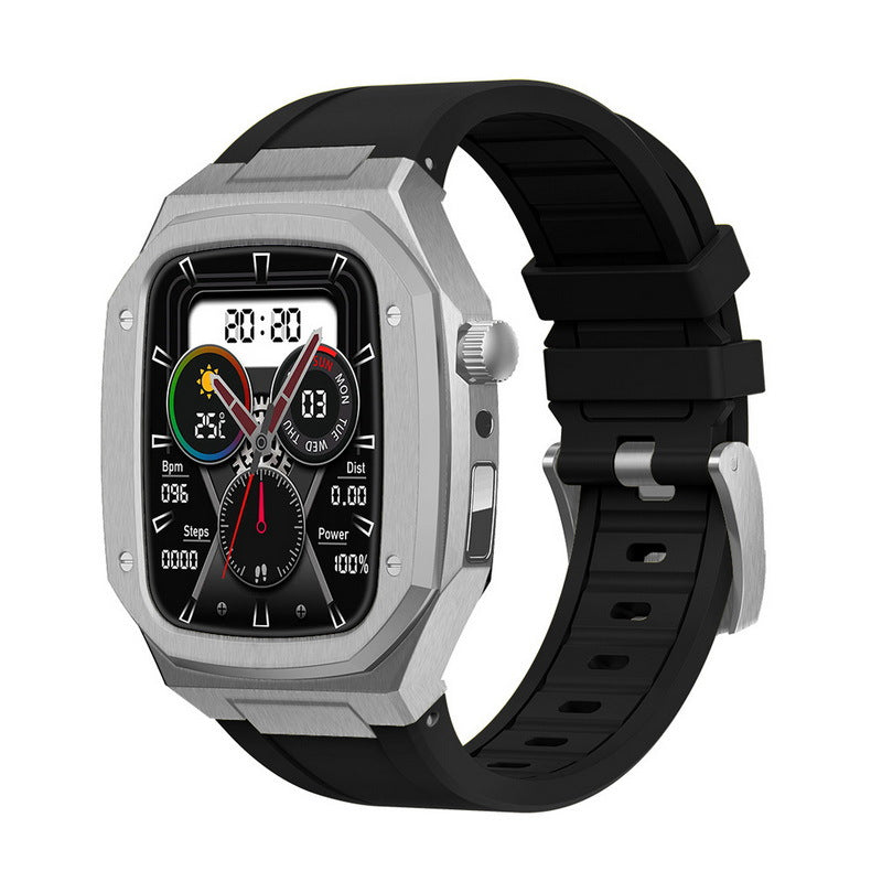 Luxury Metal Case Strap For Apple Watch Series 44/45mm - mycasety2023 Mycasety