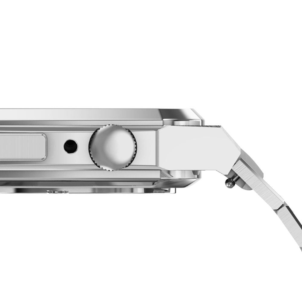 Luxury Metal Case Strap For Apple Watch 44/45mm - Mycasety Mycasety