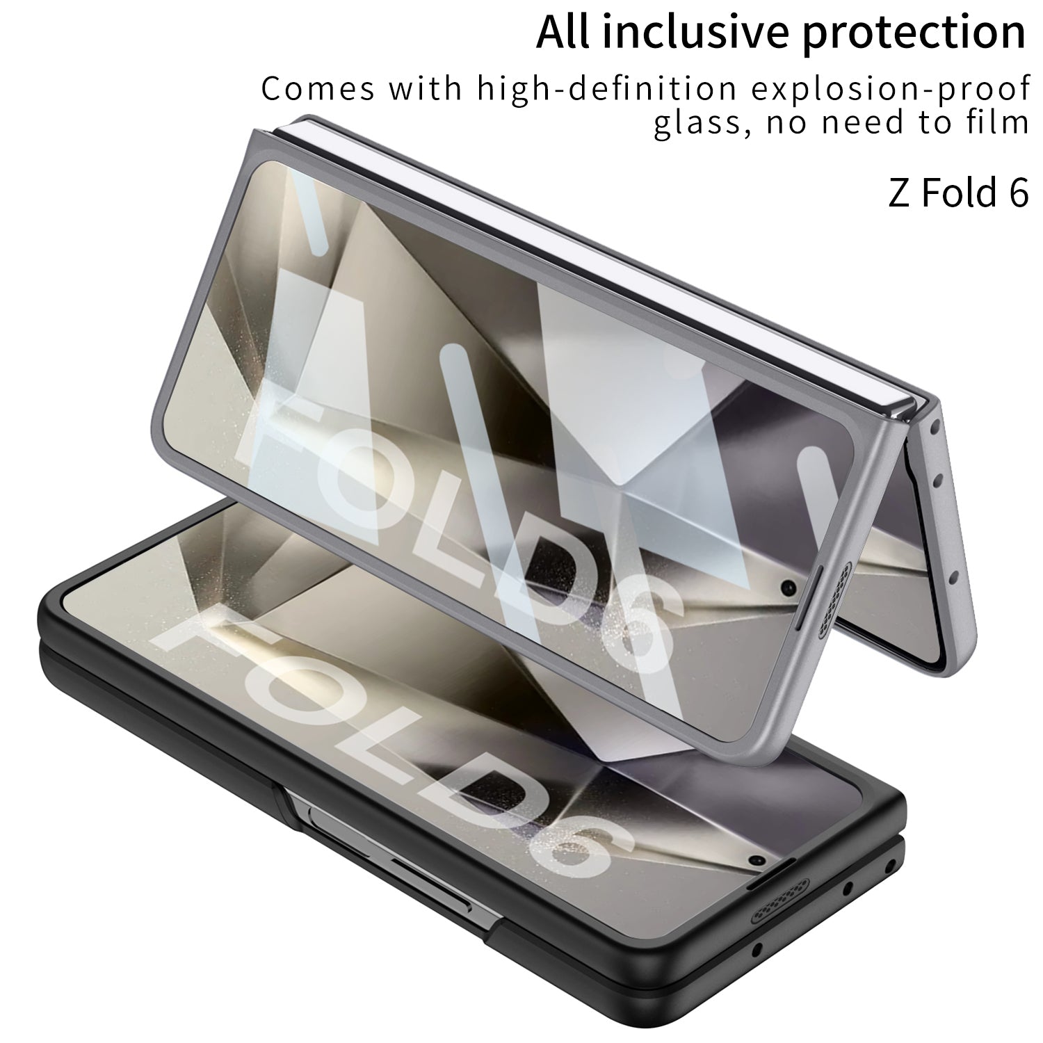 Shockproof Phone Case With Pen Tray Shell and Film For Galaxy Z Fold 6/5