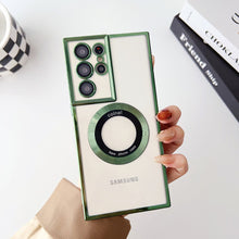 Load image into Gallery viewer, Samsung Galaxy Electorplated Camera All-inclusive Phone Case With MagSafe Magnetic Coil
