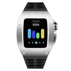 Luxury Metal Case Strap For Apple Watch Series 44/45 mm