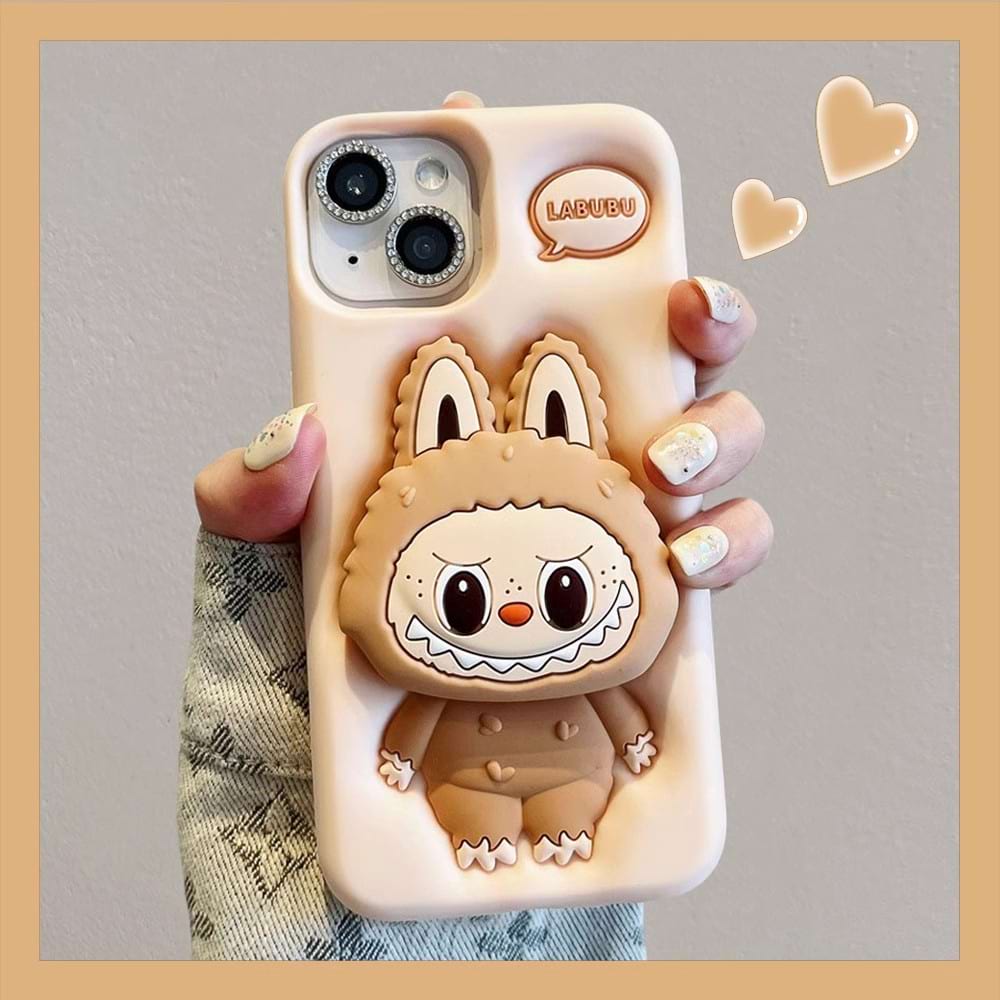 LA~BU~BU Pop Sockets Animal Theme iPhone Cases