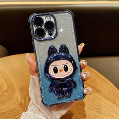 Cute-BU-BU Lovely Airbag Bracket With Mirror iPhone Case