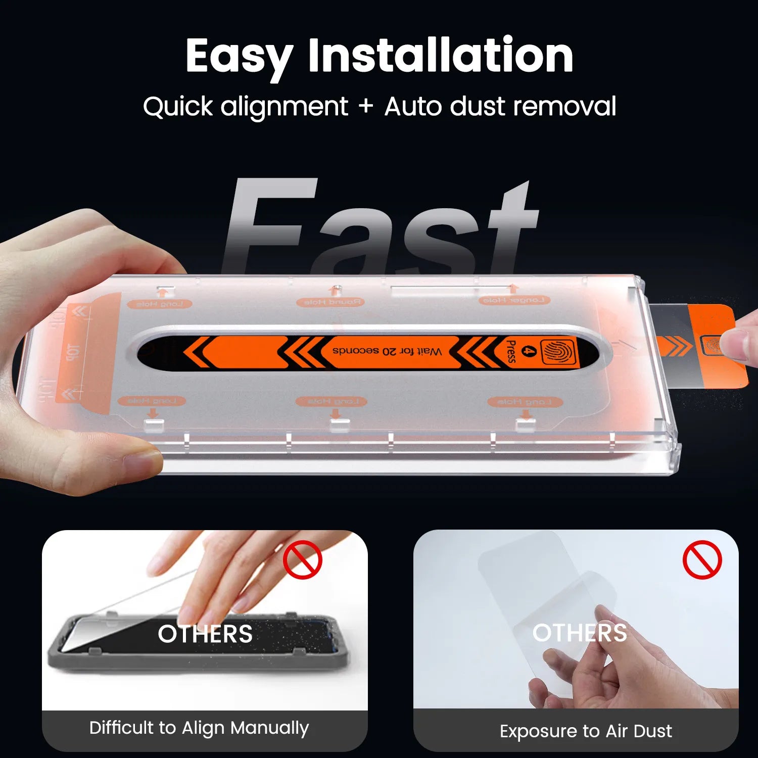 Glare Guard Screen Protector For Galaxy With Dust-free Film Cabin | Electrostatic Cleaning Technology