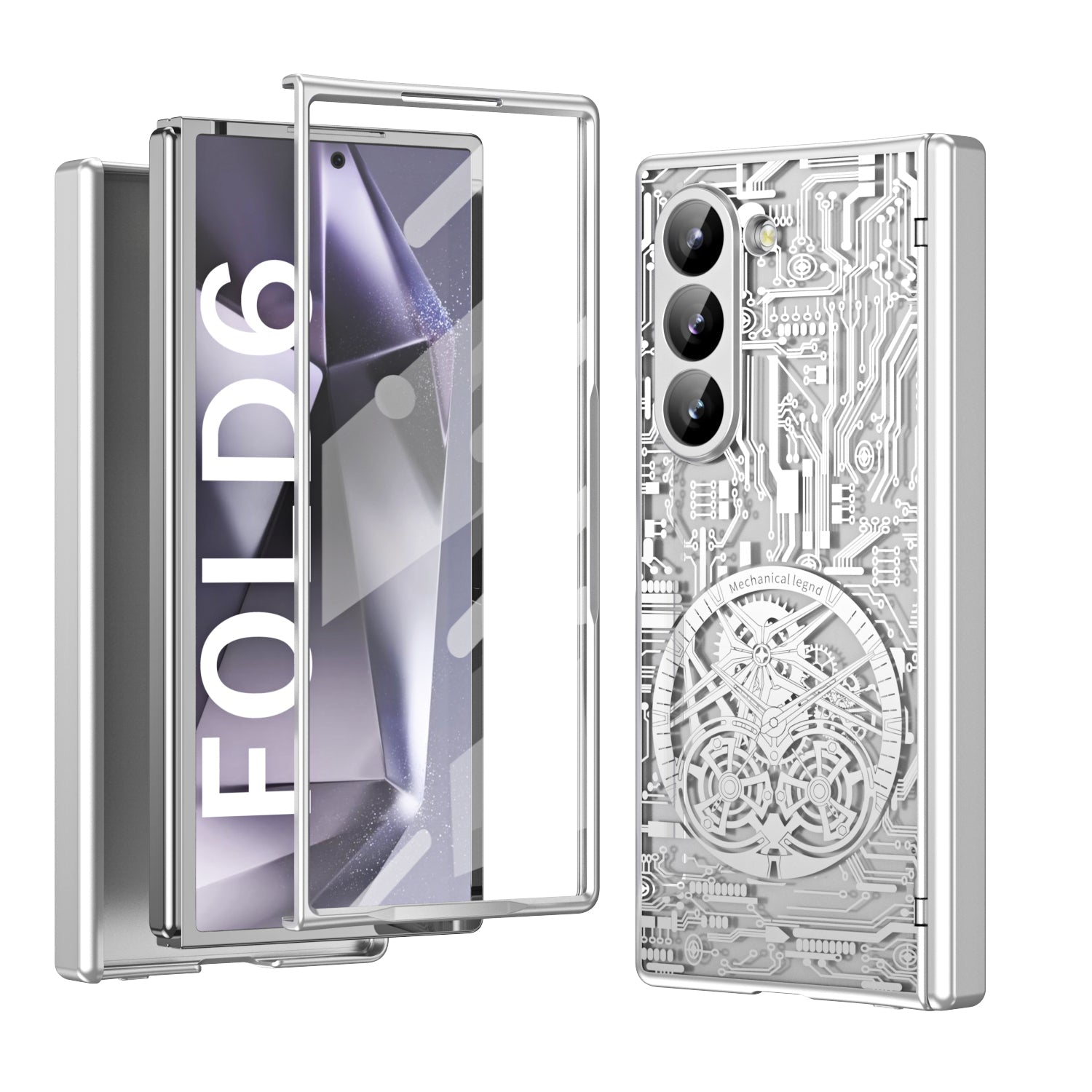 Cyberpunk Style Shockproof Phone Case For Galaxy Z Fold 6/5/4/3