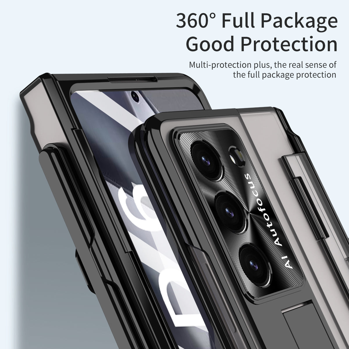 Armor Electroplated Shockproof Phone Case With Screen Protector For Galaxy Z Fold 6/5/4/3