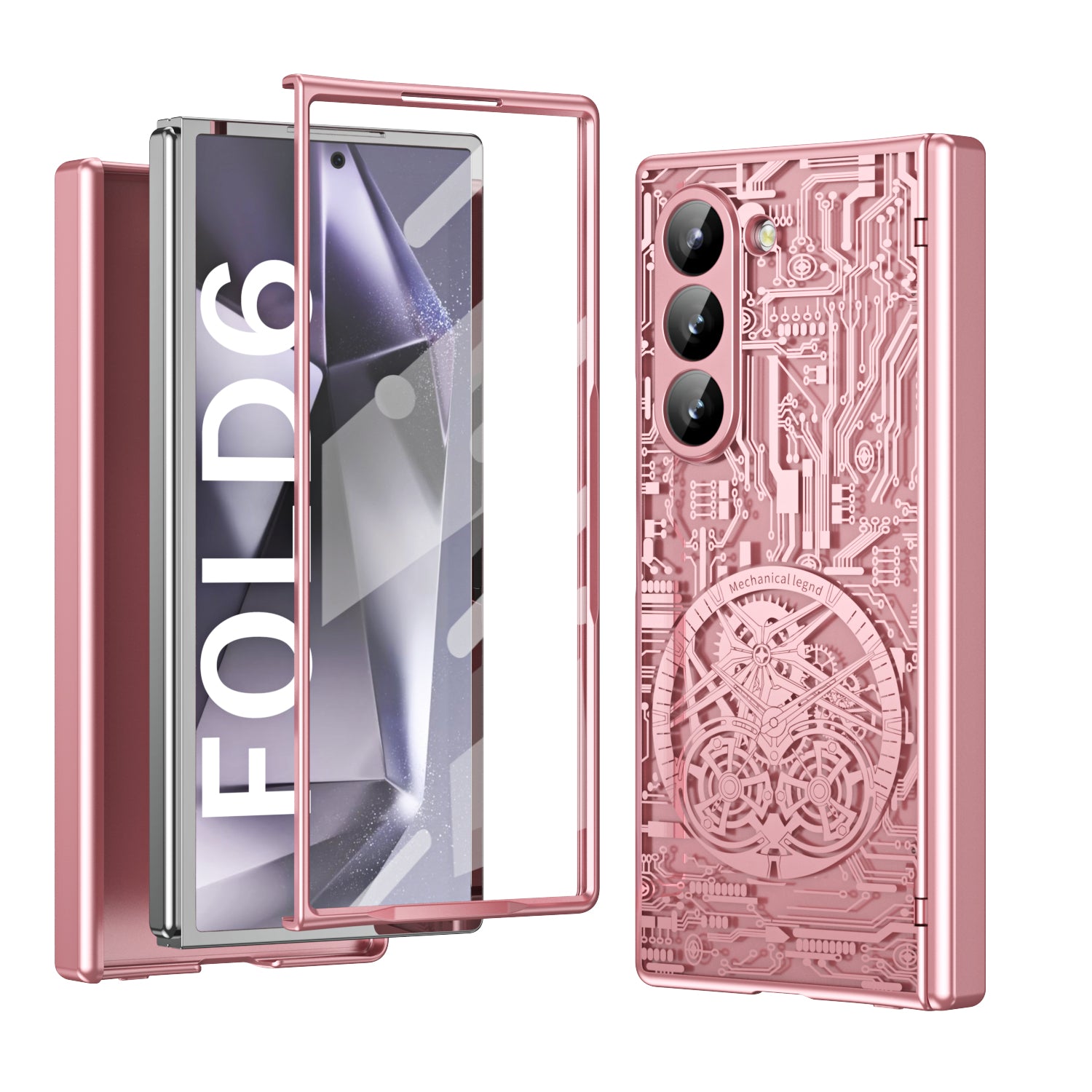 Cyberpunk Style Shockproof Phone Case For Galaxy Z Fold 6/5/4/3