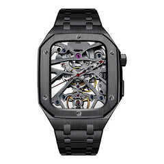 Luxury Metal Case Strap For Apple Watch Series 44/45 mm - Mycasety Mycasety