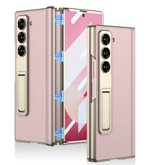 Magnetic Hinge Shockproof Leather Phone Case With Back Screen Protector For Galaxy Z Fold6