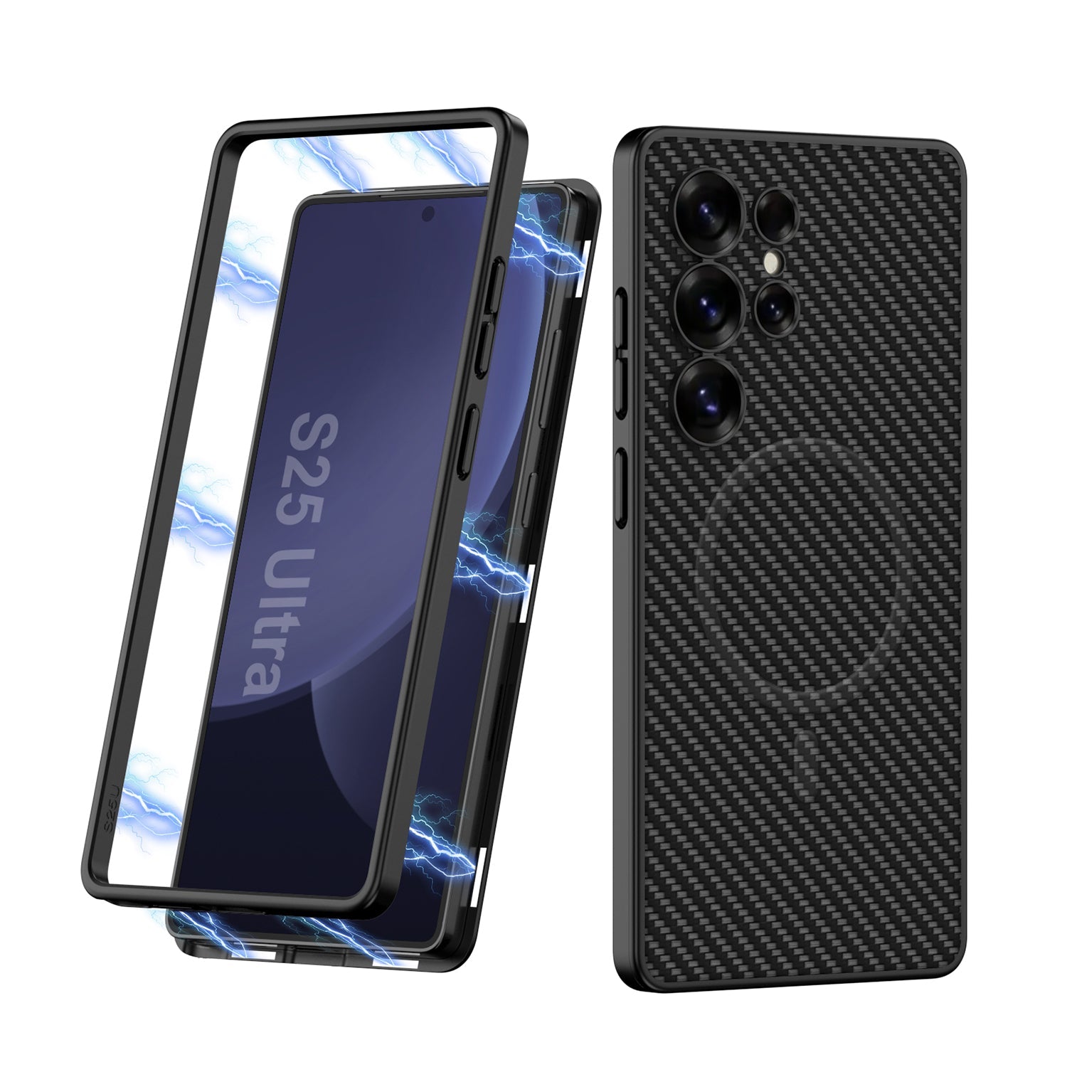 Magnetic 2 in 1 Shockproof Leather Phone Case For Galaxy